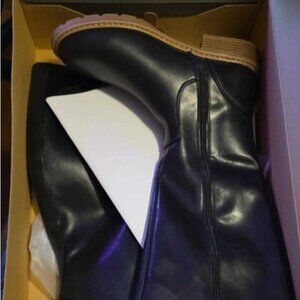 Time and Tru W TT Riding Boots Color Black Memory Foam New with Box and Tags